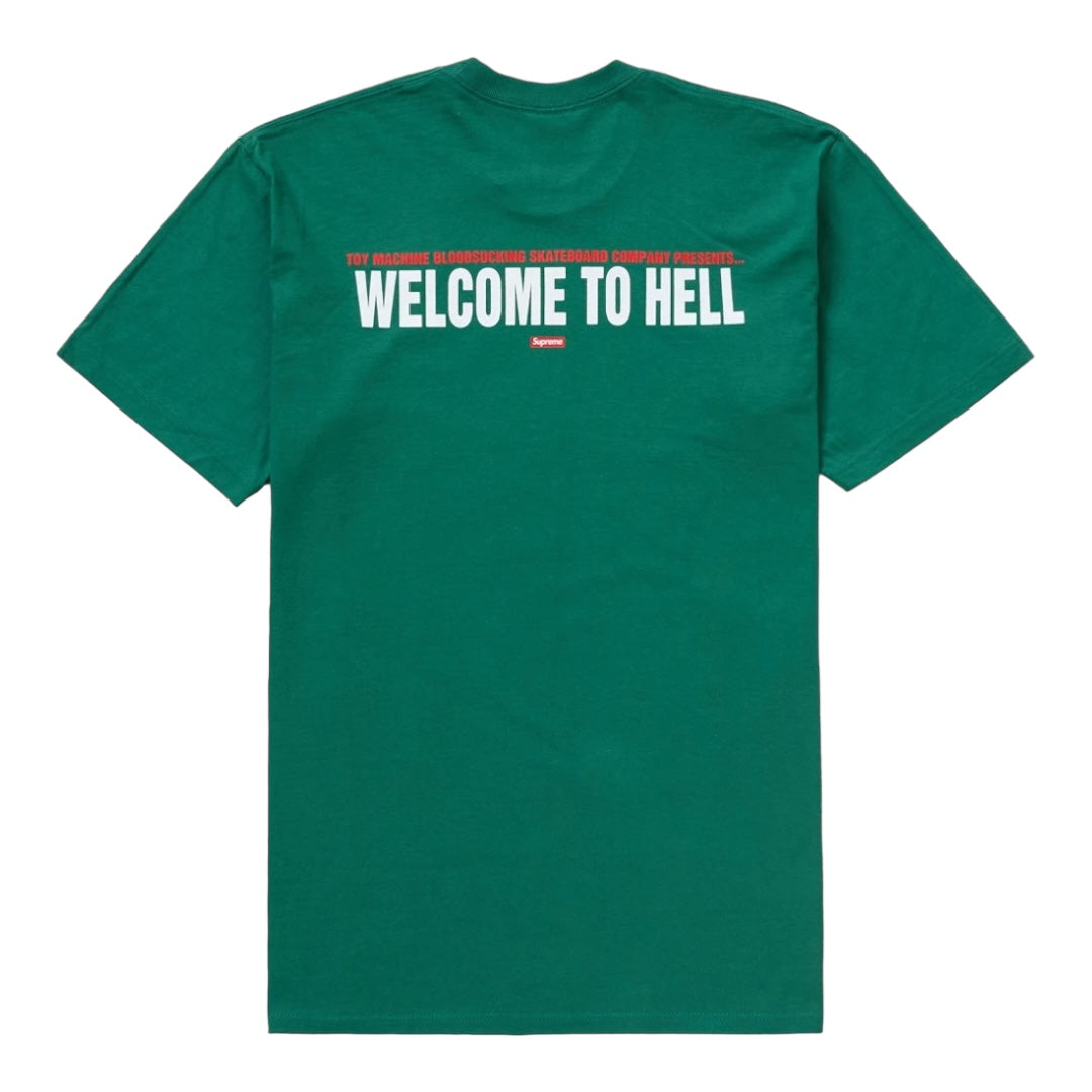 Supreme Toy Machine Welcome To Hell Tee Light Pine