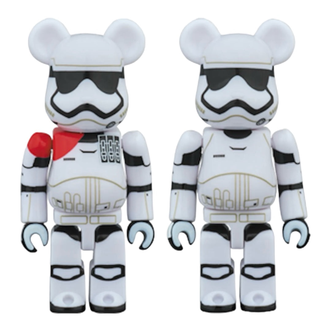 Bearbrick First Order Stormtrooper Officer & First Order Stormtrooper 2 Pack 100%