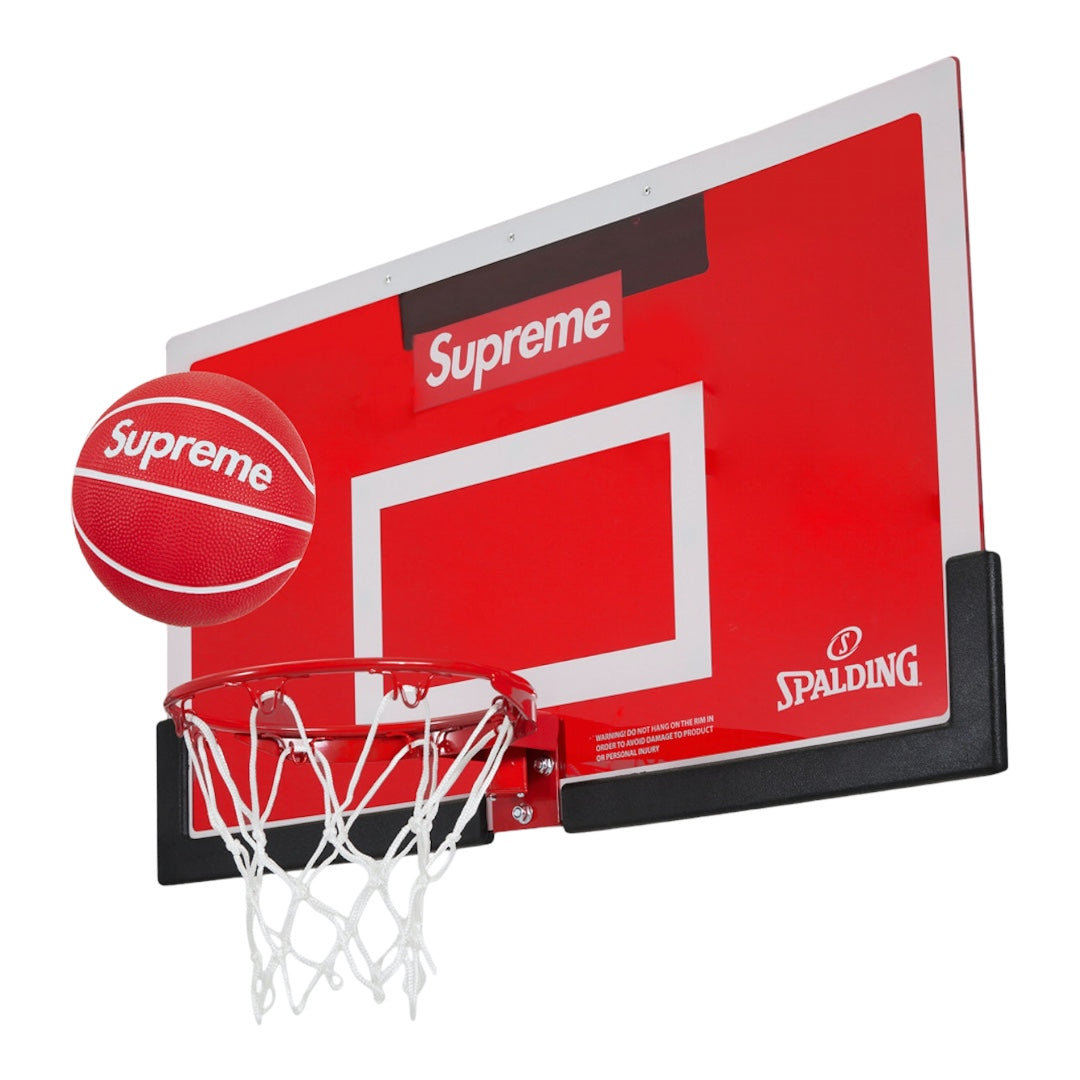 Supreme Spalding Mini Basketball Hoop Red
