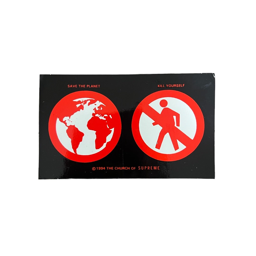 Supreme Save The Planet Stickers