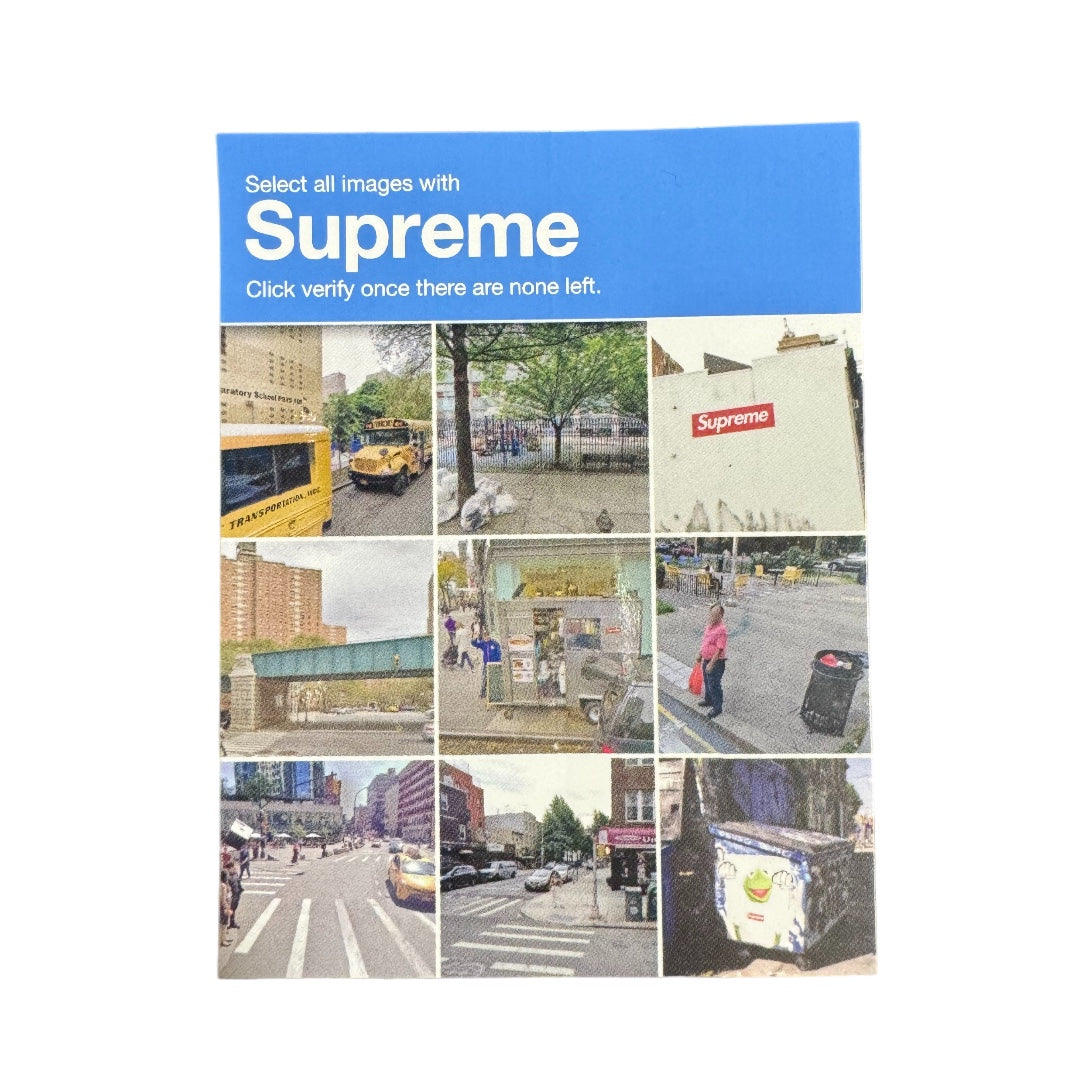 Supreme Verify Captcha Sticker Regular price