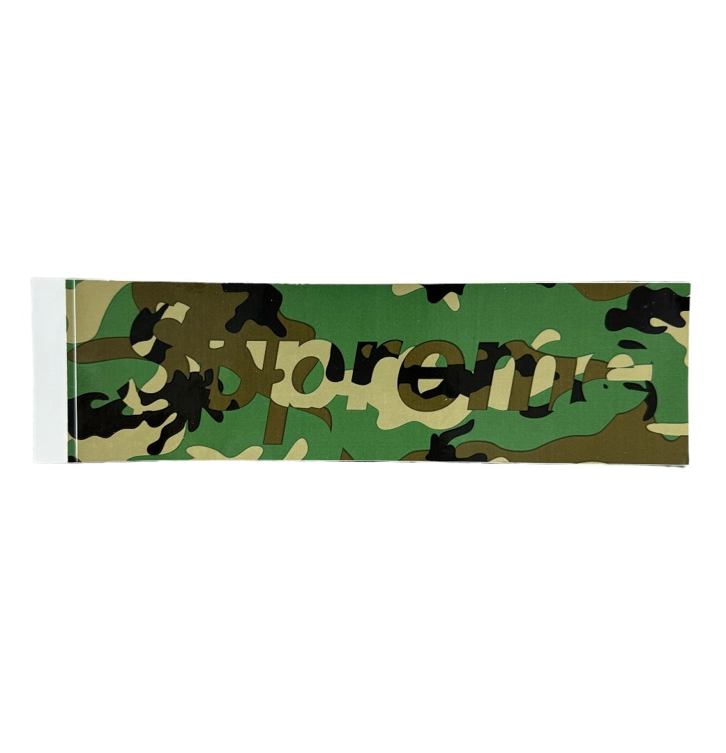 Supreme Green Camo Box Logo Sticker