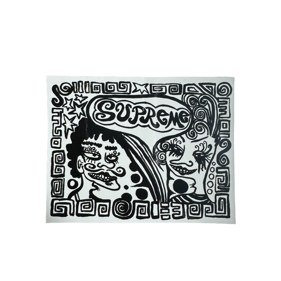 Supreme Faces Sticker