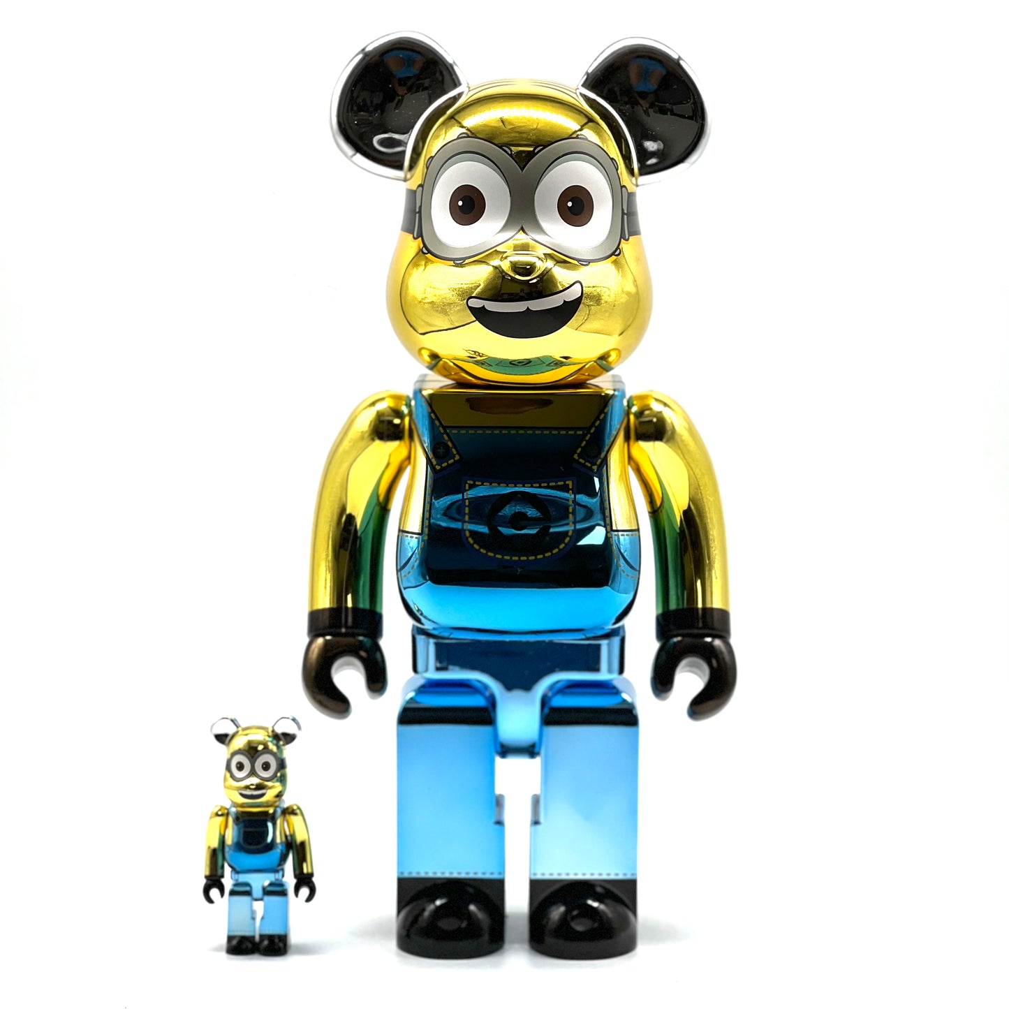 Gold Chrome Dave Minion Bearbrick 400%