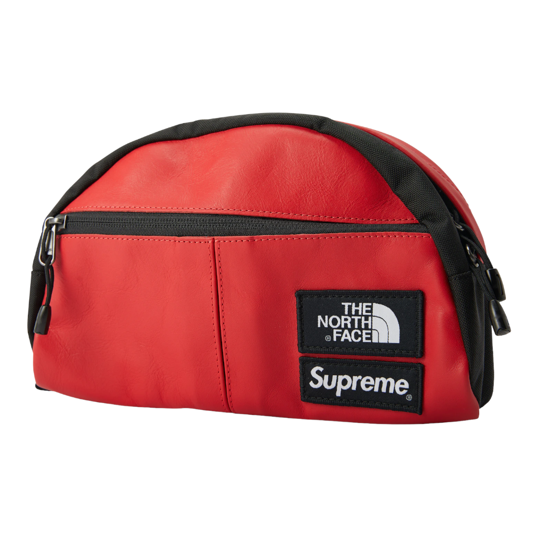 Supreme The North Face Leather Roo II Lumbar Pack Red – Off The