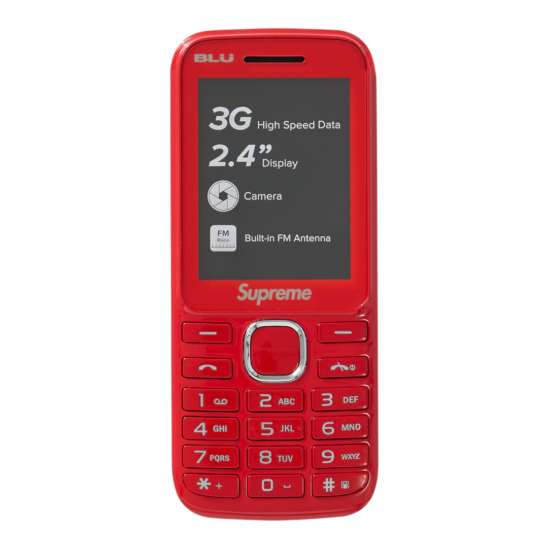 Supreme BLU Burner Phone Red