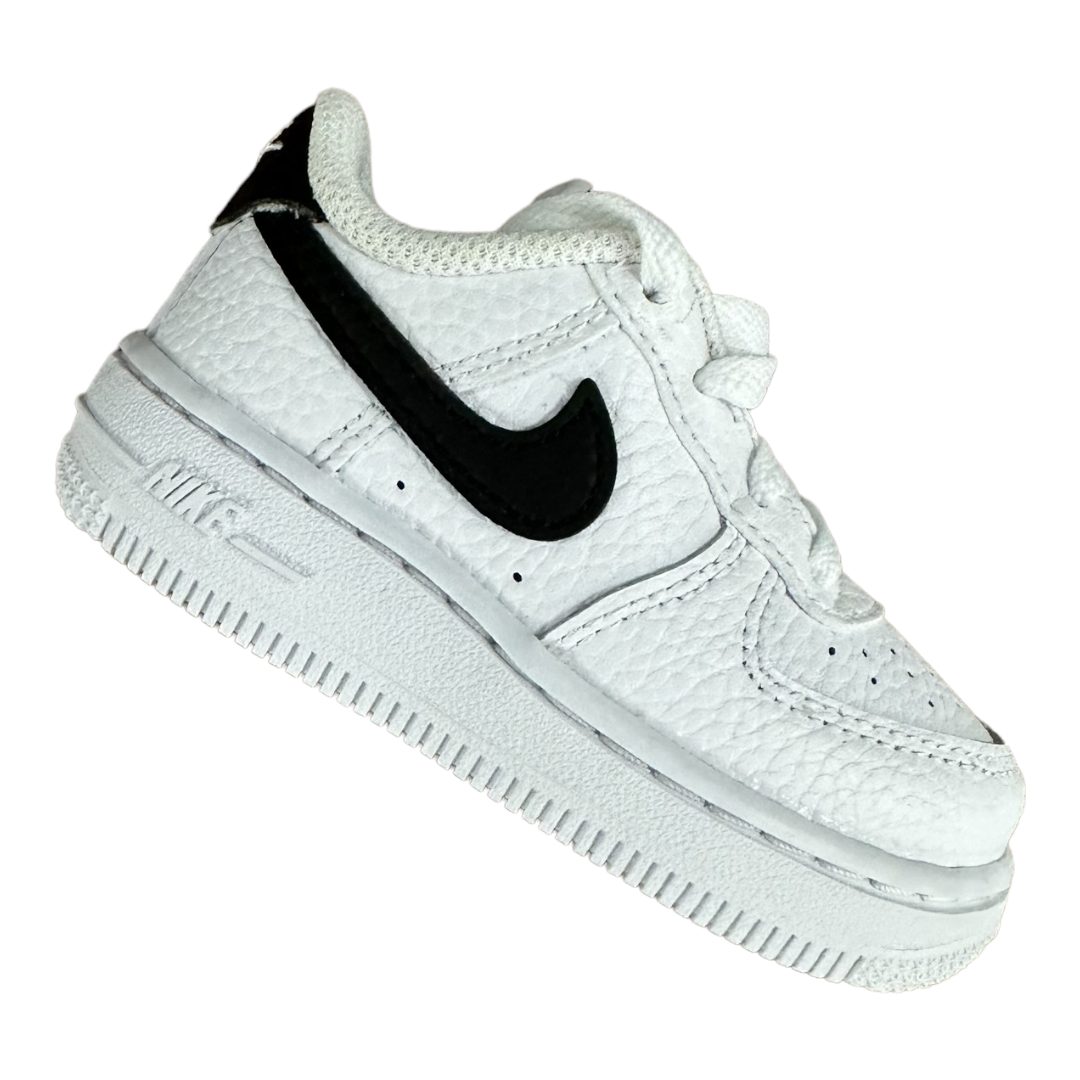 Nike Air Force 1 Low White Black Swoosh (TD)