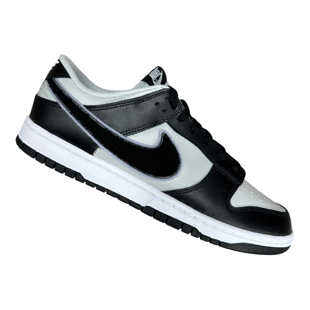 Nike Dunk Low Chenille Swoosh Black Grey