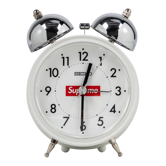 Supreme Seiko Alarm Clock White