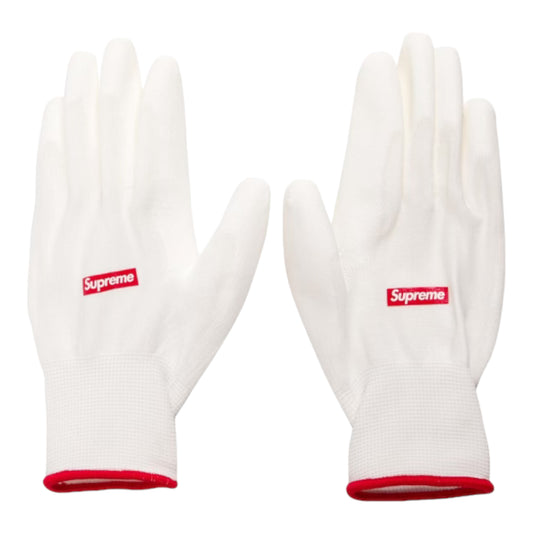 Supreme Rubberized Gloves Season Gift White/Red