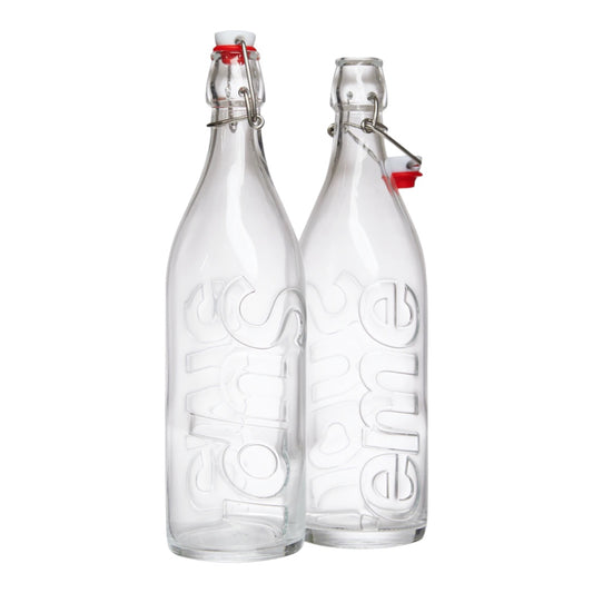 Supreme Swing Top 1.0L Bottle (Set of 2) Clear