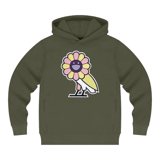 Takashi Murakami x OVO Surplus Flower Owl Hoodie Military Green