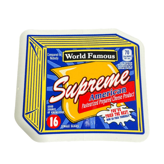 Supreme Cheese Sticker