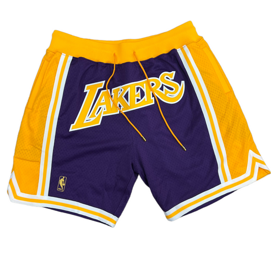 Purple & Gold Lakers Just Don Shorts
