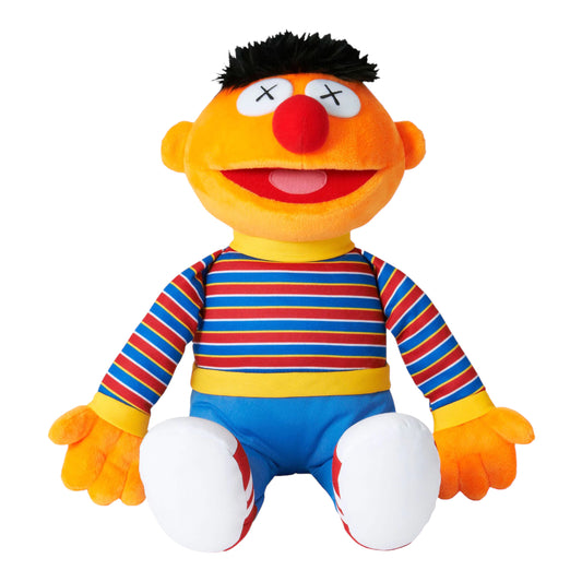 KAWS Sesame Street Uniqlo Ernie Plush Toy Orange